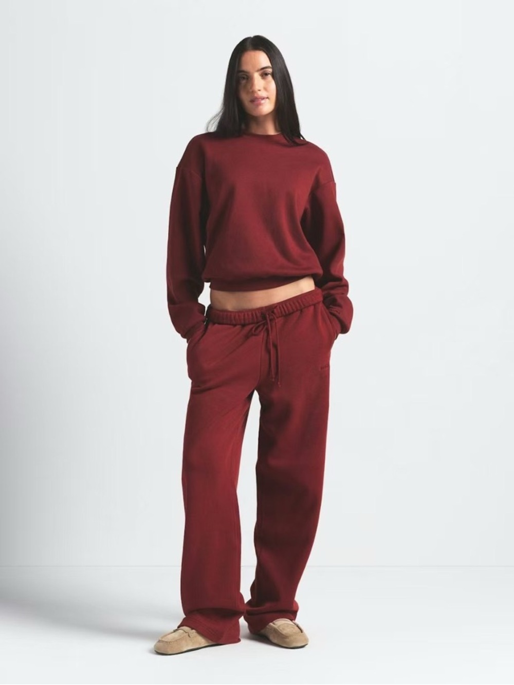 Skims cotton fleece CLASSIC CREWNECK size S